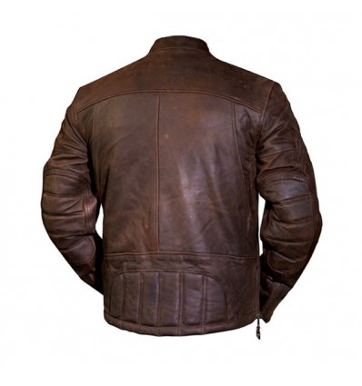 Giacca da moto in pelle Roland Sands Design da uomo mod. ENZO MAHOGANY Giacca da moto in pelle Roland Sands Design da uomo mod. ENZO MAHOGANY