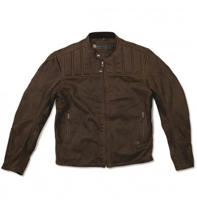 Giacca da moto in pelle Roland Sands Design da uomo mod. ENZO MAHOGANY Giacca da moto in pelle Roland Sands Design da uomo mod. ENZO MAHOGANY