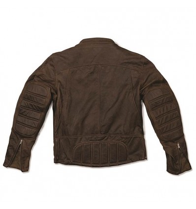 Giacca da moto in pelle Roland Sands Design da uomo mod. ENZO MAHOGANY Giacca da moto in pelle Roland Sands Design da uomo mod. ENZO MAHOGANY