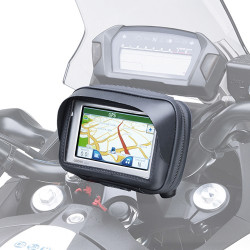 Porta smartphone e navigatori 3,5 pollici Givi S952B a sgancio rapido per manubrio moto Porta smartphone e navigatori 3,5 pollici Givi S952B a sgancio rapido per manubrio moto