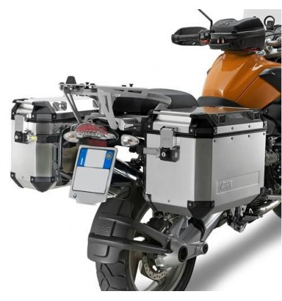 Portavaligie laterale Givi PL684CAM Trekker Outback per BMW R1200 GS 04-12