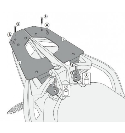 Portapacchi Givi Monokey per BMW F800GT, F800ST e F800R dal 2015