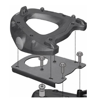 Portapacchi Givi Monokey per BMW F800 GS Adventure 13-14
