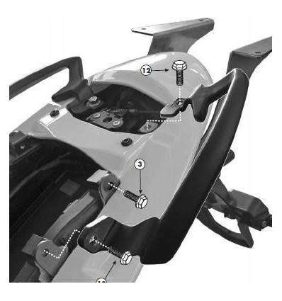 Portapacchi Givi Monokey per Triumph Tiger 07-12 Portapacchi Givi Monokey per Triumph Tiger 07-12