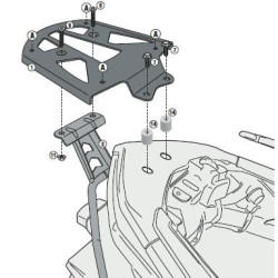 Portapacchi Givi Monolock Yamaha X-Max 125-250 2014 Portapacchi Givi Monolock Yamaha X-Max 125-250 2014