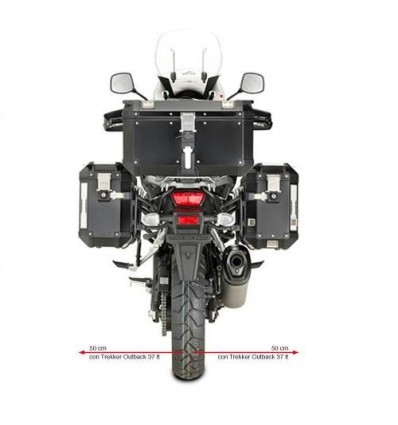 Portavaligie laterale Givi PL3105CAM Trekker Outback per Suzuki DL1000 V-Strom 2014 Portavaligie laterale Givi PL3105CAM Trekker Outback per Suzuki DL1000 V-Strom 2014
