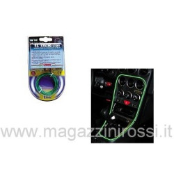 Cavetto elettrico luminescente El String verde 2mt