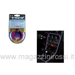 Cavetto elettrico luminescente El String viola 2mt