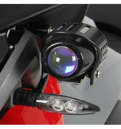 Coppia di faretti Hepco & Becker Ion Blue Flooter per BMW R1200GS Adventure 14-15