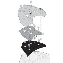 Portapacchi Givi Monokey per Kawasaki J300 Portapacchi Givi Monokey per Kawasaki J300