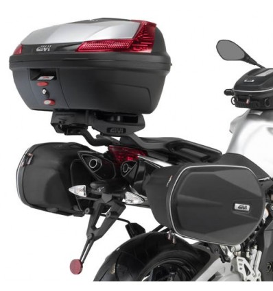 Telaietti laterali Givi TE6702 per borse morbide su Aprilia Shiver 750 10-14