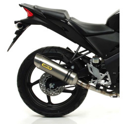 Scarico completo Arrow Street Thunder alluminio per Honda CRB 125R 11-13 Scarico completo Arrow Street Thunder alluminio per Honda CRB 125R 11-13