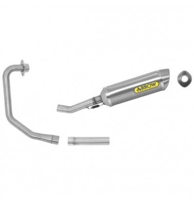 Scarico completo Arrow Street Thunder alluminio per Honda CRB 125R 11-13 Scarico completo Arrow Street Thunder alluminio per Honda CRB 125R 11-13