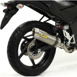 Scarico completo Arrow Street Thunder alluminio per Honda CRB 125R 11-13 Scarico completo Arrow Street Thunder alluminio per Honda CRB 125R 11-13