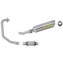 Scarico completo Arrow Street Thunder KAT alluminio per Honda CRB 125R 11-13 Scarico completo Arrow Street Thunder KAT alluminio per Honda CRB 125R 11-13