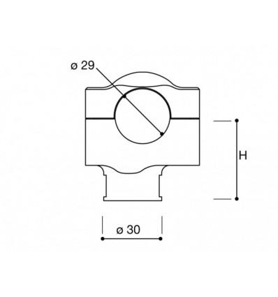 Adattatori universali per manubrio sezione variabile Rizoma AZ403B da 60mm Adattatori universali per manubrio sezione variabile Rizoma AZ403B da 60mm