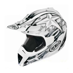 Casco Premier Enduro Predator FX608 grigio e bianco