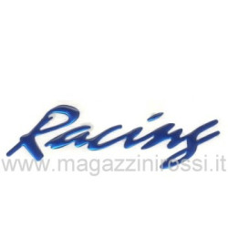 Adesivo anodizzato 3D Racing blu