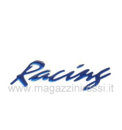 Adesivo anodizzato 3D Racing blu Adesivo anodizzato 3D Racing blu