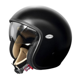 Casco Premier Jet Vintage monocolore nero opaco Casco Premier Jet Vintage monocolore nero opaco