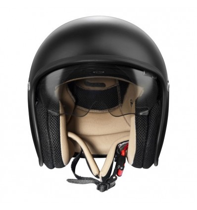 Casco Premier Jet Vintage monocolore nero opaco Casco Premier Jet Vintage monocolore nero opaco