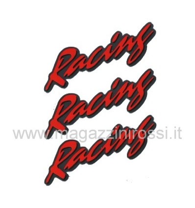 Set piccolo adesivi scritta Racing Set piccolo adesivi scritta Racing
