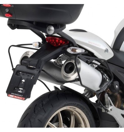 Telaietti laterali Givi T681 per borse morbide su Ducati Monster 696/796/1100
