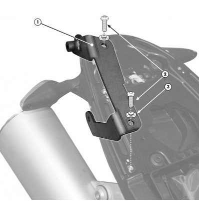 Kit di montaggio Givi 7400KIT per borse morbide su Ducati Monster 696/796/1100