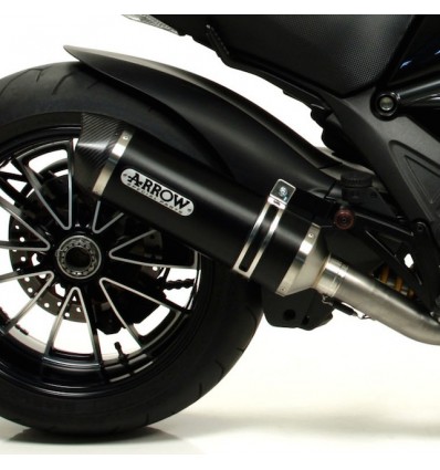 Terminale Arrow Street Thunder Alluminium Dark per Ducati Diavel, Multistrada e Monster 1200 Terminale Arrow Street Thunder Alluminium Dark per Ducati Diavel, Multistrada e Monster 1200