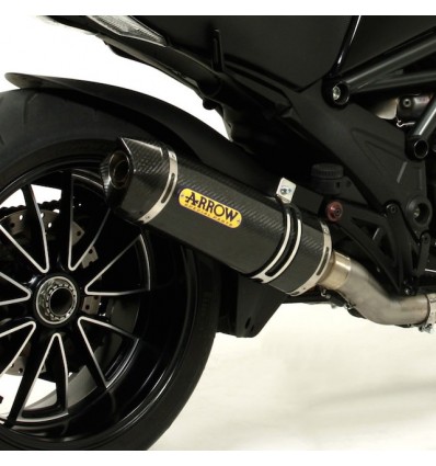 Terminale Arrow Street Thunder Full Carbon per Ducati Diavel, Multistrada e Monster 1200 Terminale Arrow Street Thunder Full Carbon per Ducati Diavel, Multistrada e Monster 1200