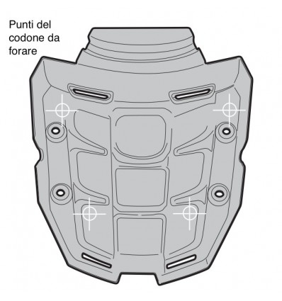 Portapacchi Givi Monokey per Triumph Tiger 800 e Tiger 800 XC Portapacchi Givi Monokey per Triumph Tiger 800 e Tiger 800 XC