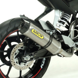 Terminale con raccordo Arrow Street Thunder Titanium per KTM Duke 125-200