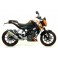 Terminale con raccordo Arrow Street Thunder Titanium per KTM Duke 125-200 Terminale con raccordo Arrow Street Thunder Titanium per KTM Duke 125-200