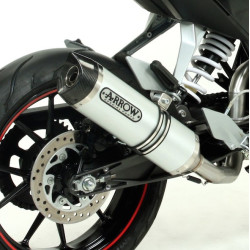 Terminale con raccordo Arrow Street Thunder Alluminium per KTM Duke 125-200