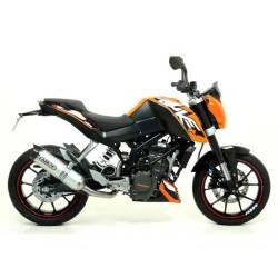 Terminale con raccordo Arrow Street Thunder Alluminium per KTM Duke 125-200 Terminale con raccordo Arrow Street Thunder Alluminium per KTM Duke 125-200