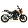 Terminale con raccordo Arrow Street Thunder Alluminium per KTM Duke 125-200 Terminale con raccordo Arrow Street Thunder Alluminium per KTM Duke 125-200
