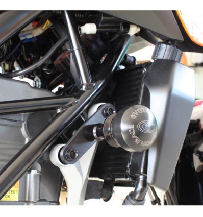 Tamponi paratelaio Evotech Street Defender per KTM Duke 125 e Duke 390 Tamponi paratelaio Evotech Street Defender per KTM Duke 125 e Duke 390