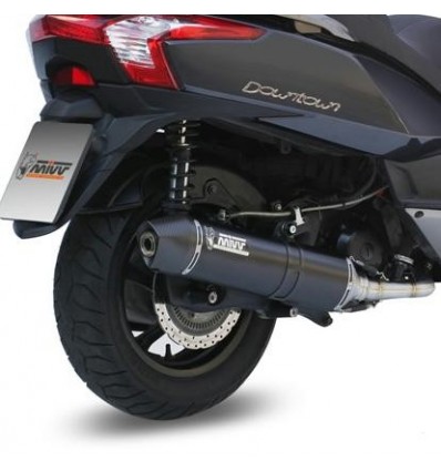 Marmitta Mivv Stronger Steel Black per Kymco Downtown 300 09-12 Marmitta Mivv Stronger Steel Black per Kymco Downtown 300 09-12