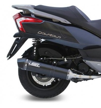Marmitta Mivv Stronger Steel Black per Kymco Downtown 300 09-12 Marmitta Mivv Stronger Steel Black per Kymco Downtown 300 09-12