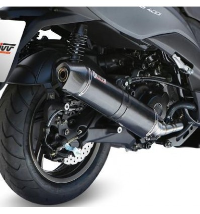 Marmitta Mivv Stronger Steel Black per Kymco Xciting 400