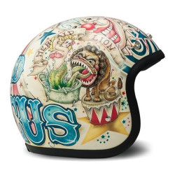 Casco DMD Helmets serie Vintage grafica Circus Casco DMD Helmets serie Vintage grafica Circus