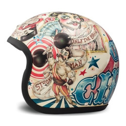 Casco DMD Helmets serie Vintage grafica Circus Casco DMD Helmets serie Vintage grafica Circus