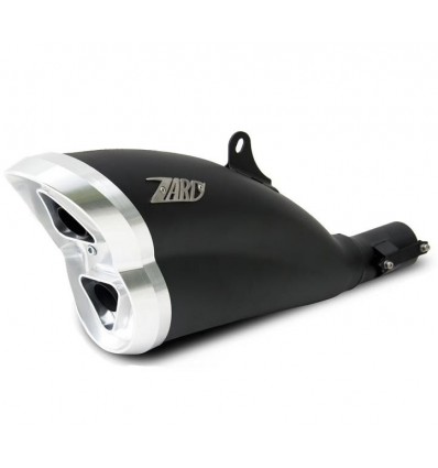 Terminale Zard Inox Racing Omologato nero per Ducati Diavel