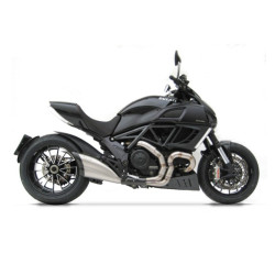 Terminale Zard Inox Racing Omologato nero e carbonio per Ducati Diavel Terminale Zard Inox Racing Omologato nero e carbonio per Ducati Diavel