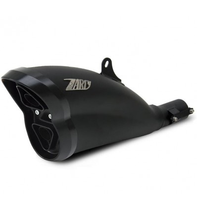Terminale Zard Inox Racing Omologato nero per Ducati Diavel