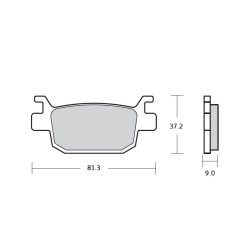 Pasticche freno Brembo XS per Honda SH 125-150-300i, Silver Wing 125-150, Forza 250 Pasticche freno Brembo XS per Honda SH 125-150-300i, Silver Wing 125-150, Forza 250