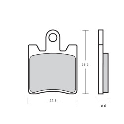 Pasticche freno Brembo Suzuki Burgman 250-400... Pasticche freno Brembo Suzuki Burgman 250-400...
