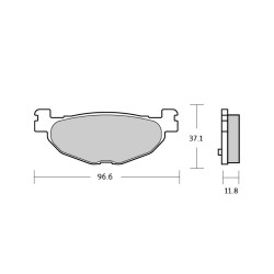 Pasticche freno Brembo XS Yamaha T-Max 500 04-11, Majesty 400 post. Pasticche freno Brembo XS Yamaha T-Max 500 04-11, Majesty 400 post.