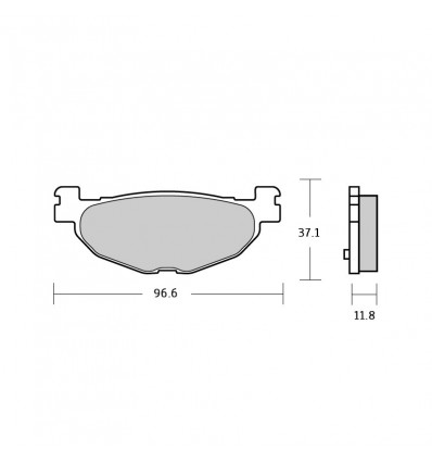 Pasticche freno Brembo XS Yamaha T-Max 500 04-11, Majesty 400 post. Pasticche freno Brembo XS Yamaha T-Max 500 04-11, Majesty 400 post.