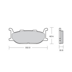 Pasticche freno Brembo XS per Yamaha T-Max 500 01-03 anter. Pasticche freno Brembo XS per Yamaha T-Max 500 01-03 anter.